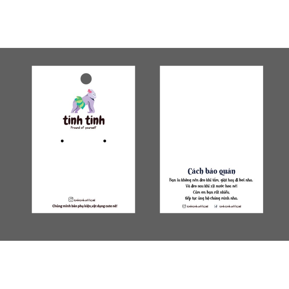 in theo yêu cầu TAG NHÃN MÁC quần áo -giấy bìa cứng cán màng 2 mặt