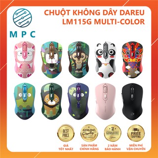 Chuột không dây DAREU LM115G Multi-Color - Chính hãng Mai Hoàng - Bảo hành 24 tháng