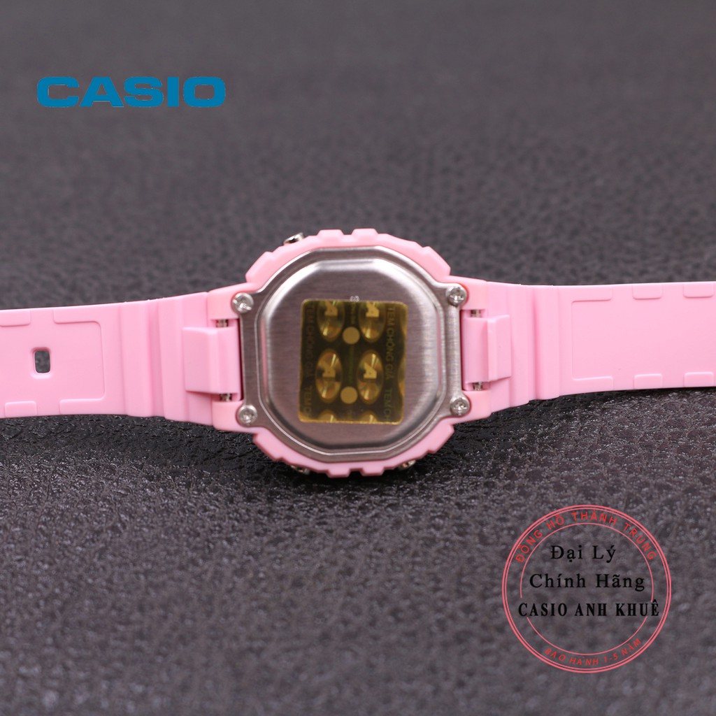 [Mã FARSBR243 giảm 15% đơn 249K] Đồng hồ điện tử nữ Casio LA-20WH-4A1DF dây nhựa