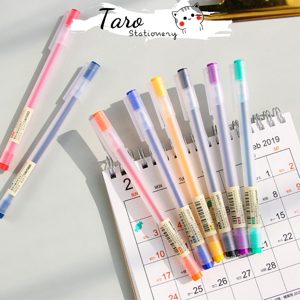 Bút gel Basic Paraphrase từ vựng Ielts A06 nhiều màu Taro Stationery