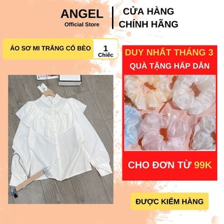 Áo nữ đẹp 💖FREESHIP💖Áo sơ mi nữ trắng cổ bèo