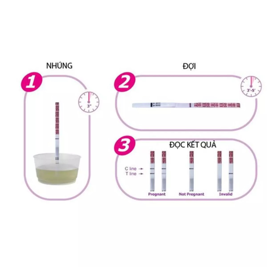 Que thử thai ABON - Mỹ 3mm (1 test)