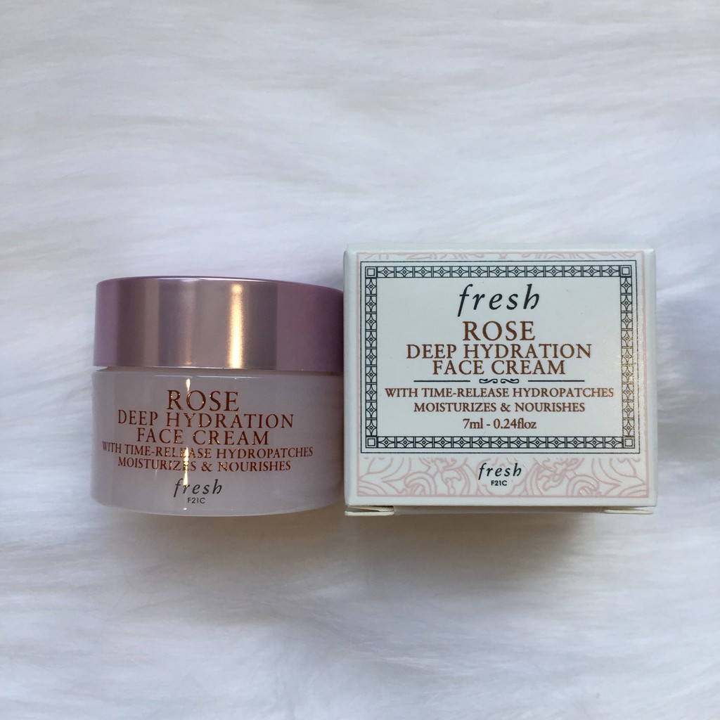 Kem dưỡng ẩm Fresh Rose Deep Hydration Face Cream 7ml/2ml