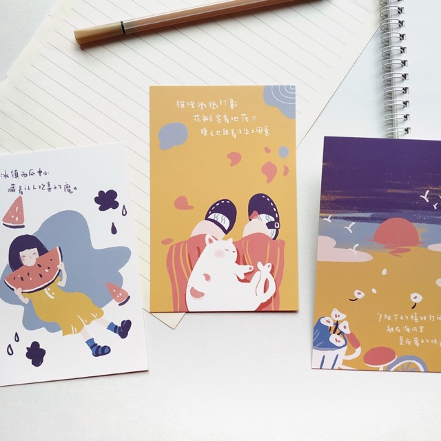 Quotes tiếng Trung hộp 30 tấm postcard tâm sự nỗi lòng mình