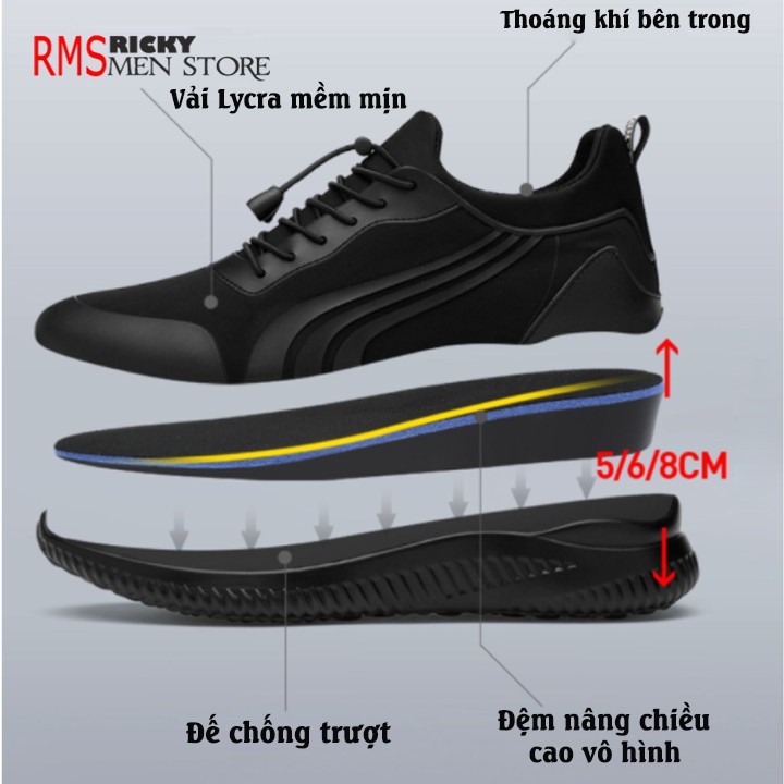 [ HOT ]GIÀY TĂNG CHIỀU CAO NAM 8CM - GIÀY THỂ THAO X-SPORT HÀN QUỐC NHẬP KHẨU( Hàng sẵn )