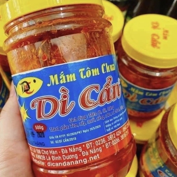 Mắm Tôm Chua Dì Cẩn Đặc Biệt Hộp 500g Đặc Sản Đà Nẵng