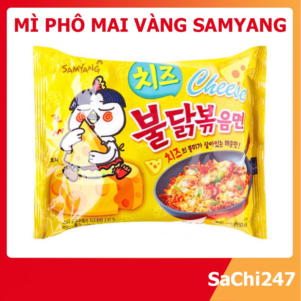 [SALE 3 NGÀY] Mì Cay Phô Mai Vàng Samyang Hàn Quốc Mỳ Cay SaChi247