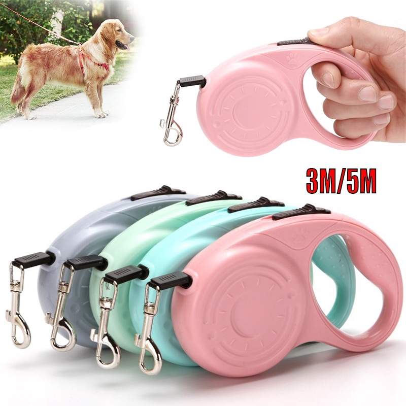 Dây Dắt Thú Cưng Tự Động Co Rút Kích Thước Nhỏ Và Vừa Dài 3M / 5M