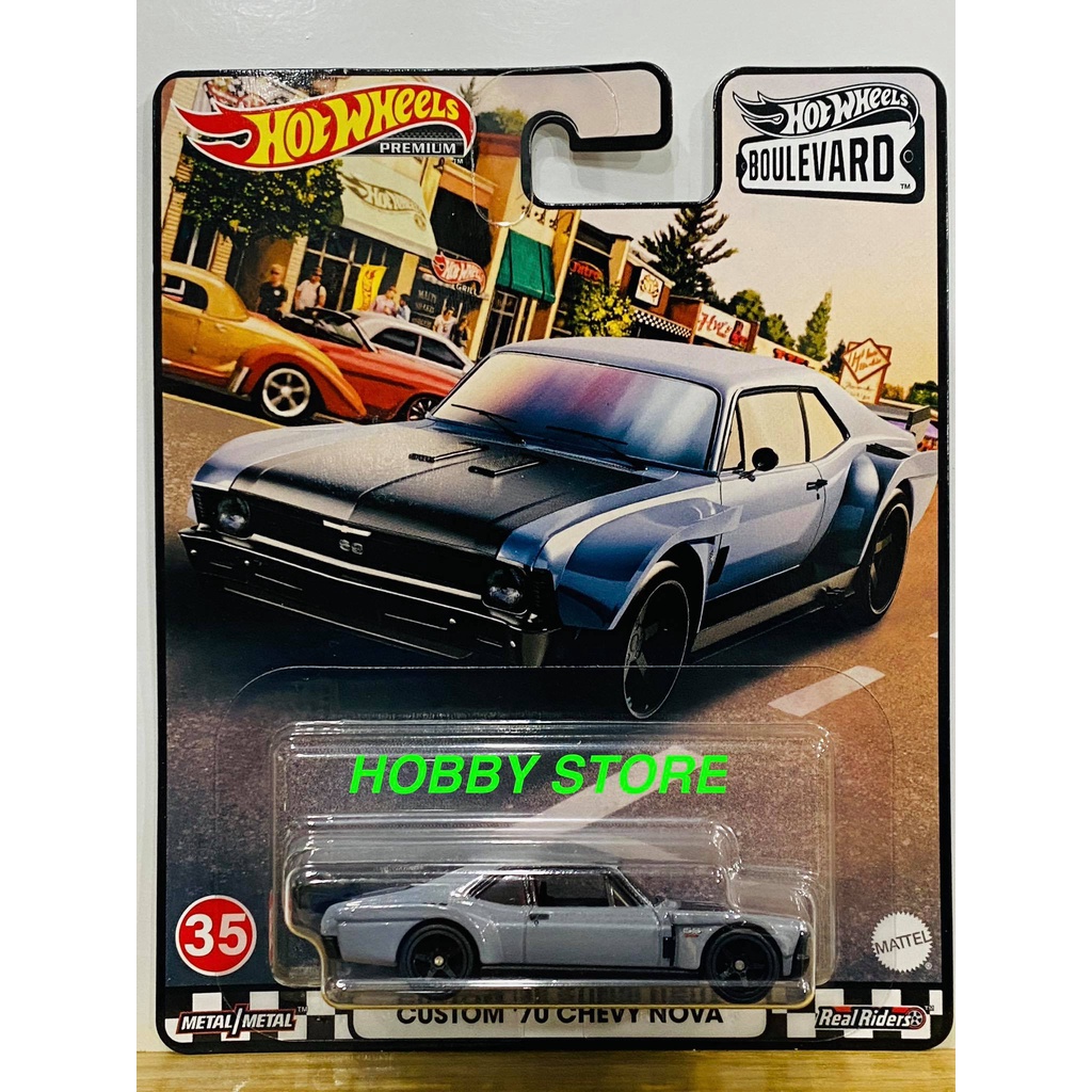 HOBBY STORE XE MÔ HÌNH HOT WHEELS BOULEVARD: CLASSIC BUG, PONTIAC, PLYMOUTH, DELOREAN, CHEVY NOVA