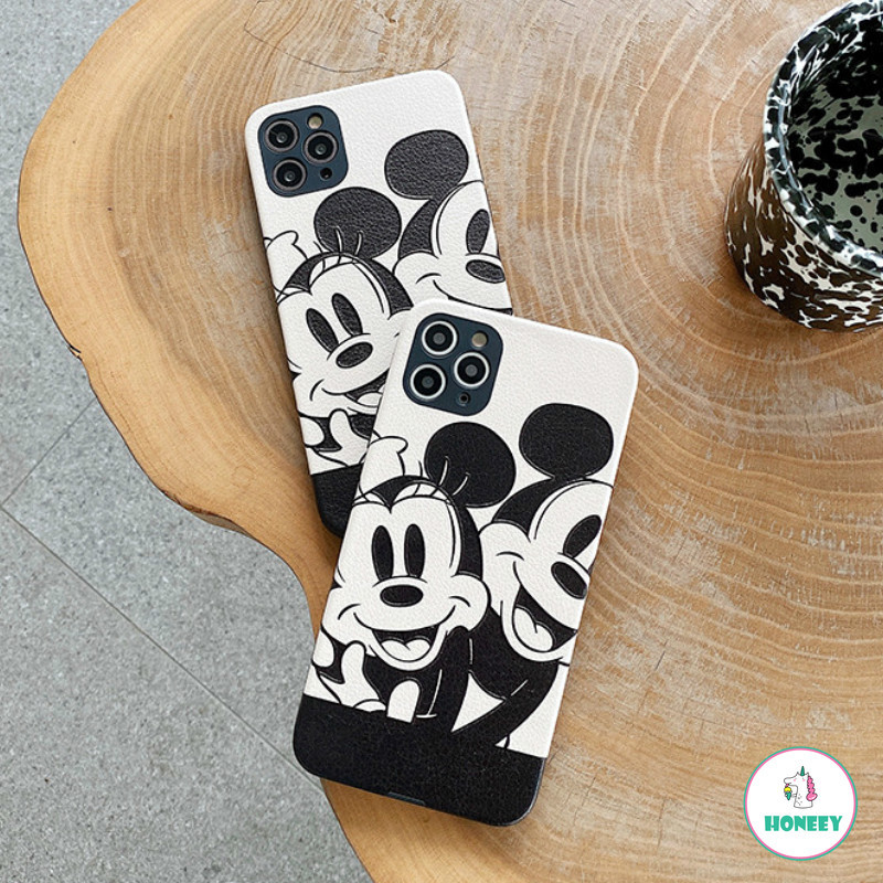 Ốp Điện Thoại Da Mềm In Hình Chuột Black Mouse Và Minne Cho iPhone 12 11 Pro Max X Xs Max Xr 8 7 Plus Se 2020 | BigBuy360 - bigbuy360.vn