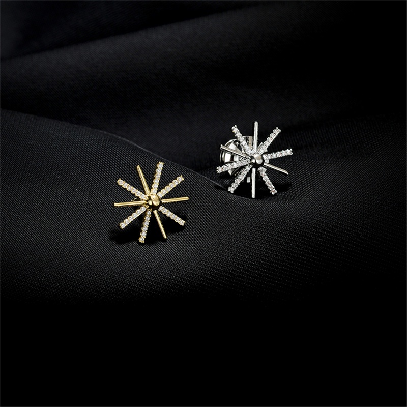 [Nine Duolan] Ghim Cài Áo Hình Bông Tuyết Nhỏ Thanh Lịch Thời Trang Màu Vàng Phụ Kiện Cho Nữ