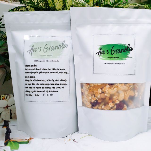 Granola ăn kiêng, ngũ cốc ăn kiêng siêu hạt - 500g