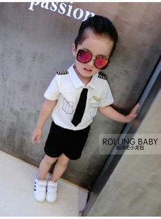 Set phi cơ trưởng cho bé trai