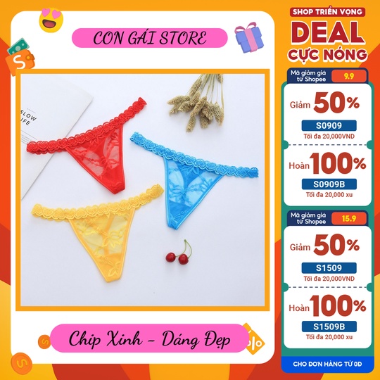 Quần lót nữ lọt khe chữ T xinh xắn - Quần lót nữ sexy dễ thương TL070