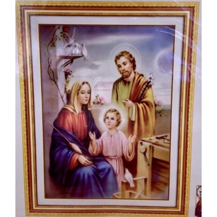TRANH THÊU 3D GIA ĐÌNH CHÚA LV3028 (50X67)