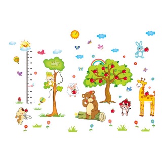 Combo decan tránh dán tường thước đo cây táo