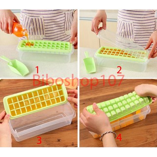 Khay làm thạch rau câu, làm đá (có hộp đựng)