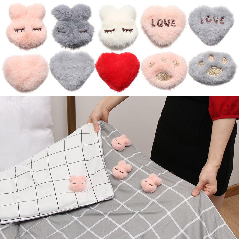Set 4 Kẹp Giữ Chăn / Ga Trải Giường Chống Trượt Hình Trái Tim / Thỏ Dễ Thương