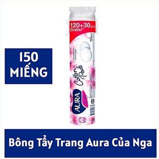Bông tẩy trang Aura Cotton Pads 150 miếng