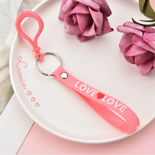 Móc khóa dây, móc chìa khóa, móc khóa đeo túi chữ LOVE | Lumin Store