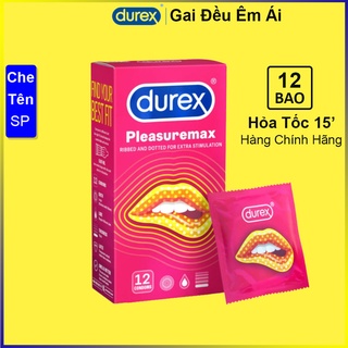 Bao cao su Gai ÊM Durex Pleasuremax 12 bao