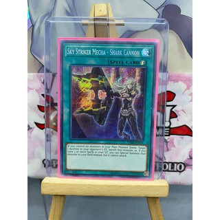 [ Dưa Hấu Yugioh] Lá bài thẻ bài Sky Striker Mecha - Shark Cannon – Secret Rare - Tặng bọc bài nhựa bảo quản