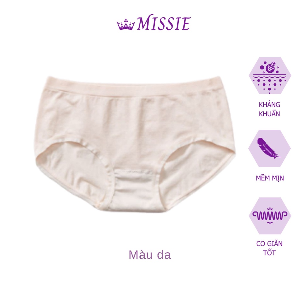 Quần lót nữ cotton Freesize màu ngẫu nhiên siêu đáng yêu, kháng khuẩn, thấm hút khử mùi Missie Q01