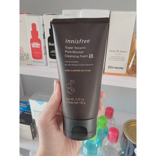 Sữa Rửa Mặt Tro Núi Lửa 2X Innisfree super Volcanic Pore Cleansing Foam 150ml
