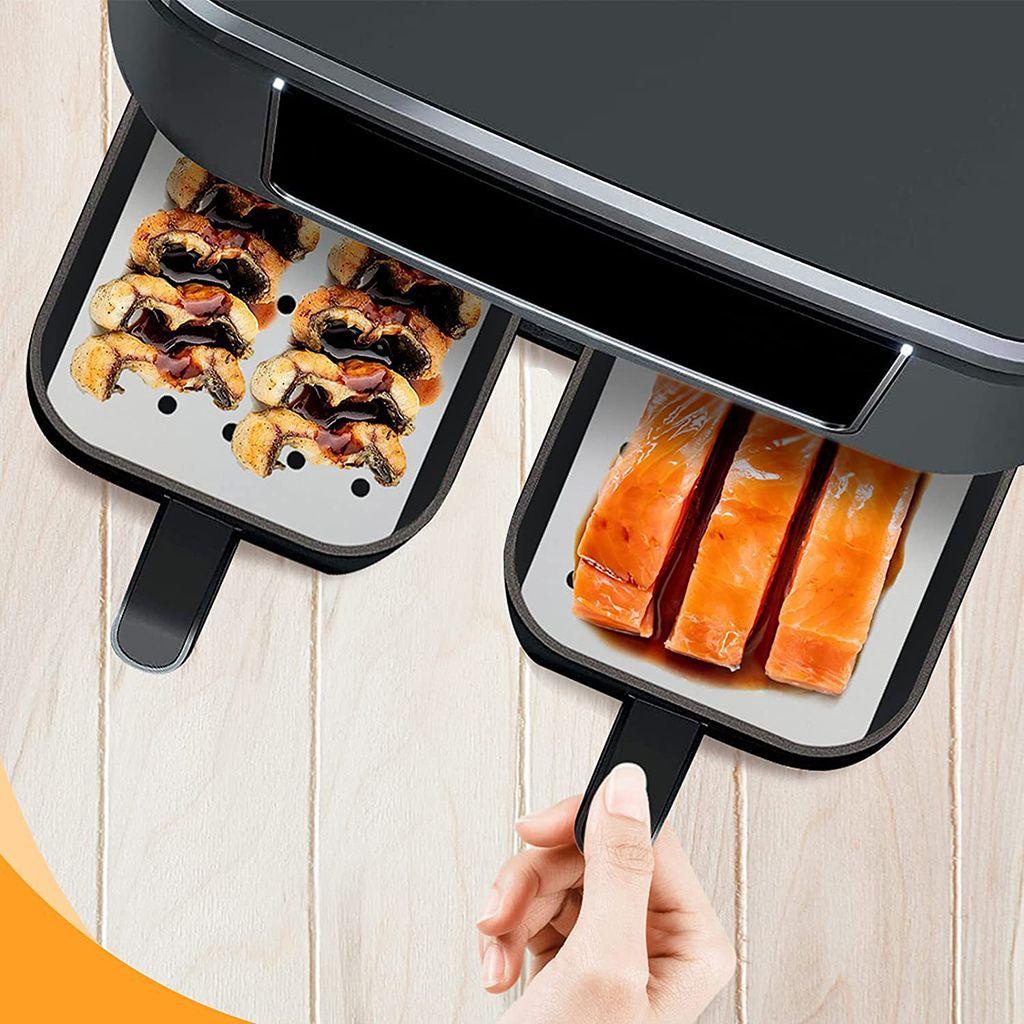 Giấy Lót Hấp Bánh Chống Dính Hình Chữ Nhật Đục Lỗ Dùng Một Lần
