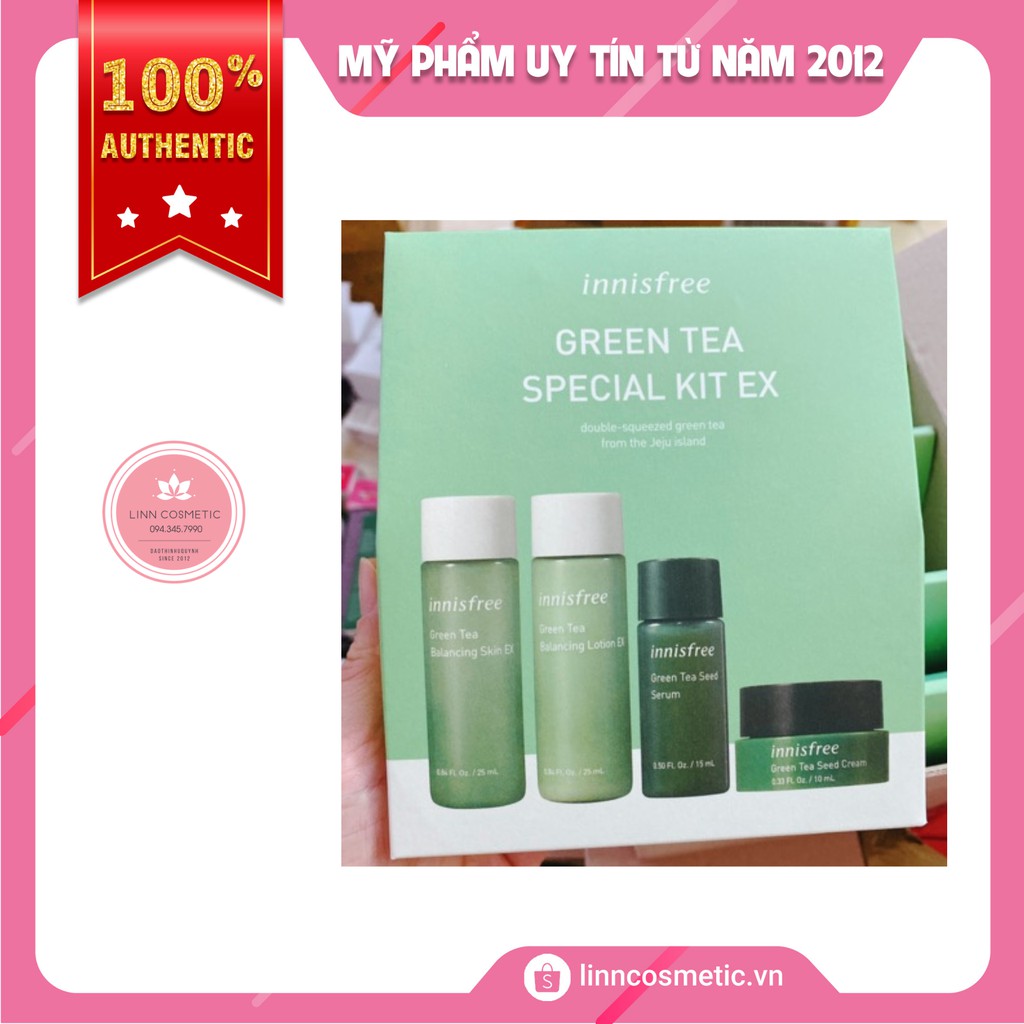 Set Dưỡng Da Mini Innisfree Green Tea Kit EX (4sp)