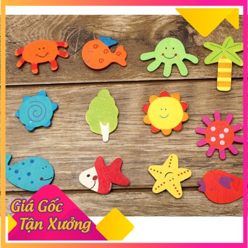 Combo 12 miếng dán tủ lạnh hoạt hình siêu dễ thương và ngộ nghĩnh Mới