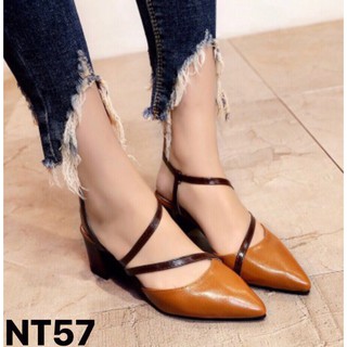 GIÀY BÍT MŨI HỞ GÓT - GÓT CAO 7CM