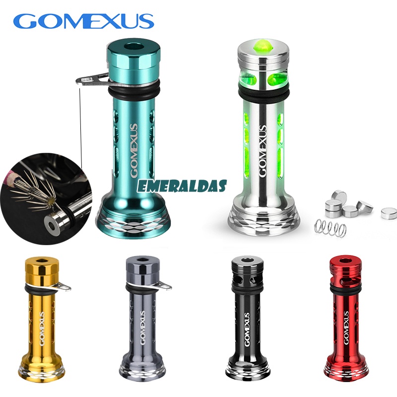 Trục tay cầm GOMEXUS Emeraldas Spheros chống rơi để câu cá mực ban đêm cho máy câu Shimano Daiwa R4