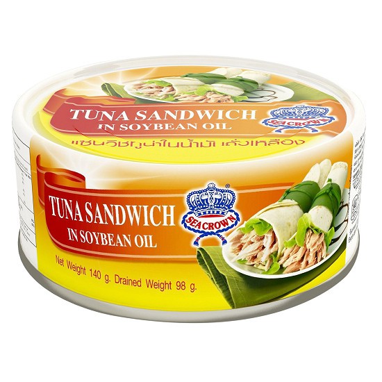 Cá ngừ xắt lát ngâm dầu Đậu Nành Seacrown 140g (Date 2023) | BigBuy360 - bigbuy360.vn