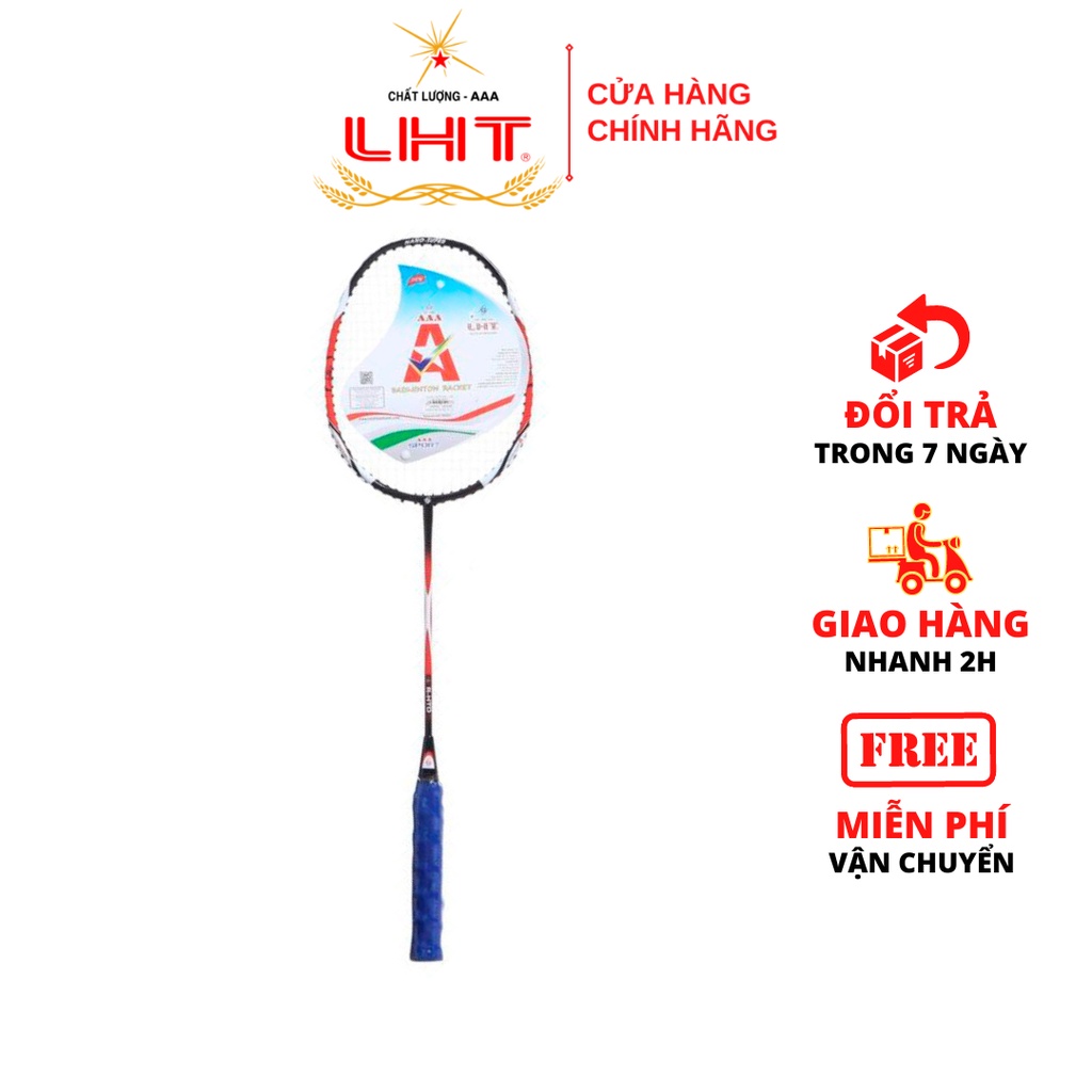 Vợt Cầu Lông HT Đỏ - 1 cây  - Lực căng 9kg, có sẵn quấn cán
