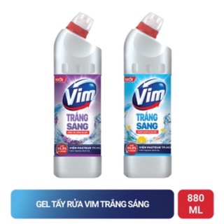 Nước Tẩy Rửa Bồn Cầu / Nhà Tắm Vim Trắng Sáng (Hương Oải Hương & Hương Chanh Sả - 880ml)