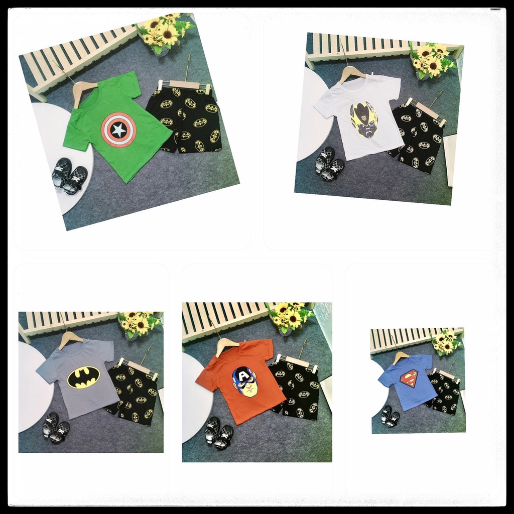 Bộ bé trai Marvel  20kg - 30kg.