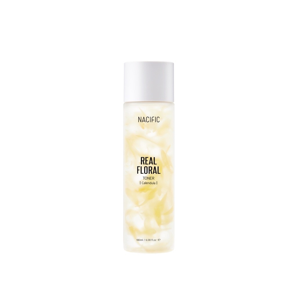 Nước hoa hồng dưỡng ẩm ngăn ngừa lão hóa Nacific Real Floral Toner Calendula 180ml