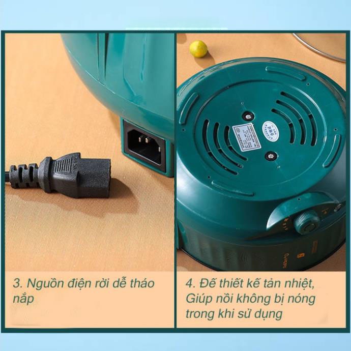 Nồi Điện Đa Năng - Nấu Lẩu - Nấu Cơm - Chiên Rán Xào Hấp - HM -28D Tuấn Tú Office Store