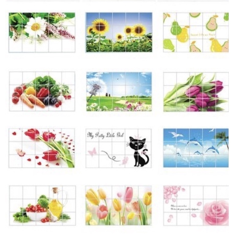 Miếng Decal  Giấy Dán Tường Nhà Bếp Chống Bắn Bám Dầu Mỡ Hơi Thức Ăn Dễ Dàng Thay Thế Sau 1 Thời Gian Sử Dụng | BigBuy360 - bigbuy360.vn