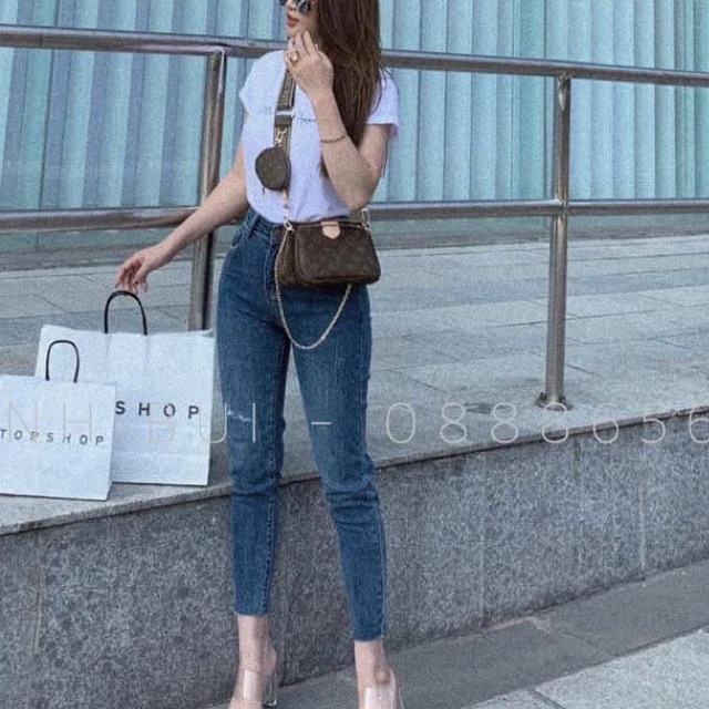 Quần jean baggy co giãn
