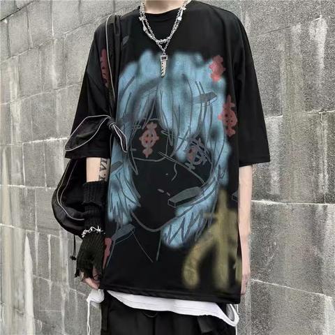 Áo Thun Tay Ngắn Cổ Tròn In Họa Tiết Thời Trang Mùa Hè Cho Nam Size M-8XL