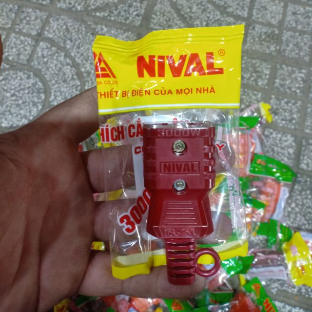 PHÍCH CẮM ÂM 3000W NIVAL - Màu nâu