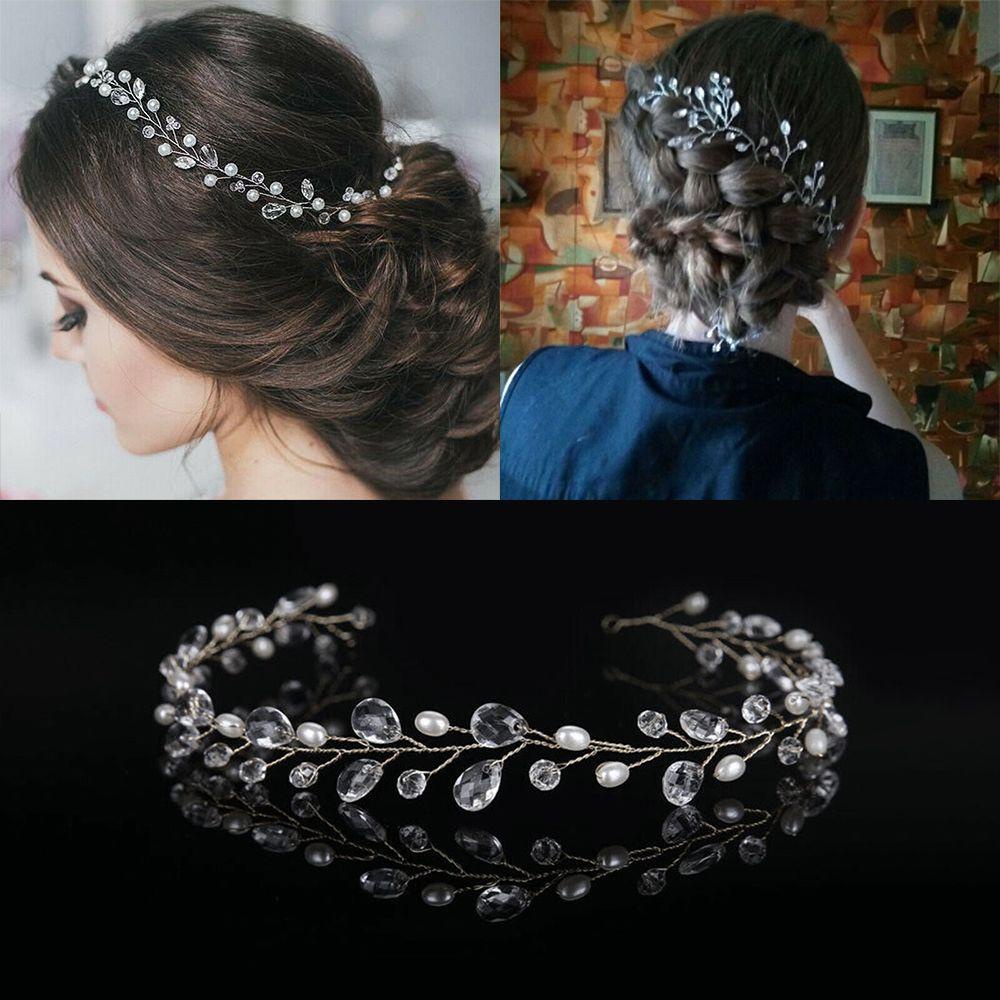 Đầm Cô Dâu Dáng Xòe Sang Trọng Quý Phái|Băng Đô Trang Trí Tóc Diamante