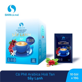 Cà phê hòa tan arabica sấy lạnh 3in 1 - shin cà phê - hộp 10 gói