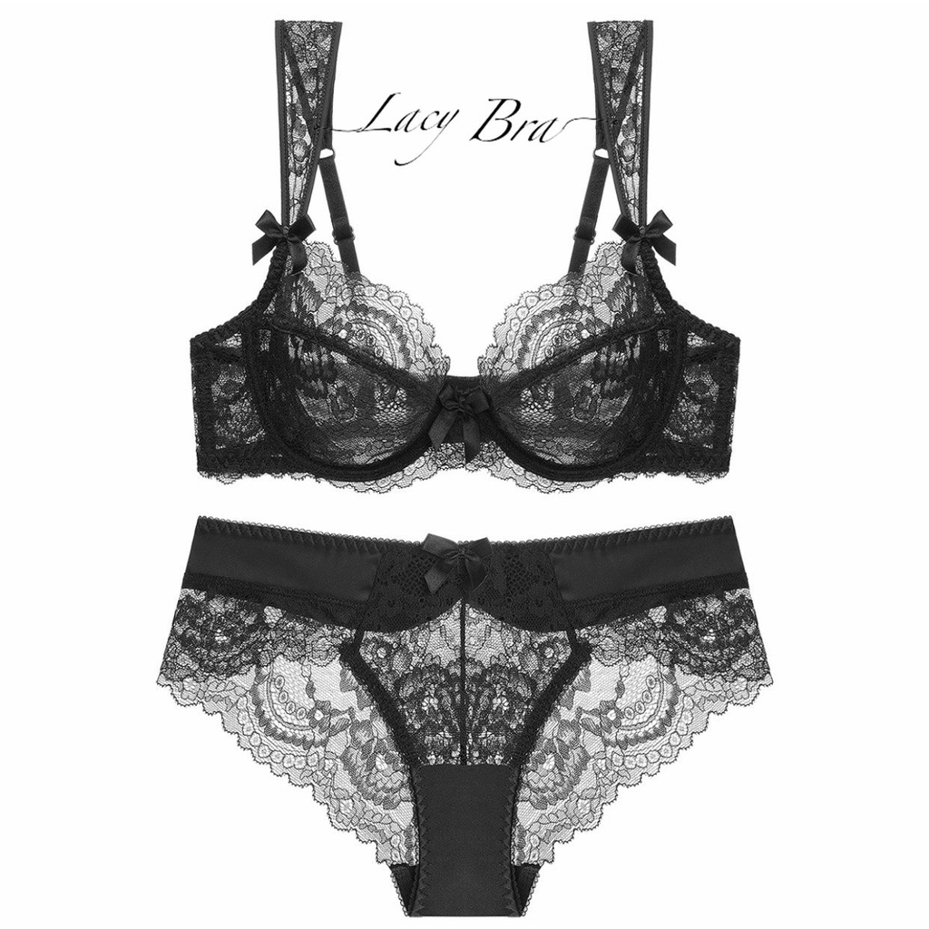 Bộ Đồ Lót Dây Quai Ren Bản To Không ĐệmCó Gọng Nâng Ngực Lacy Bra - B13 | BigBuy360 - bigbuy360.vn