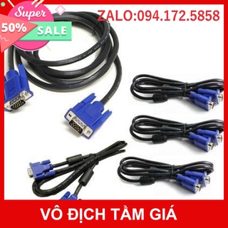 Dây vga 1.5m chống nhiễu dây đen