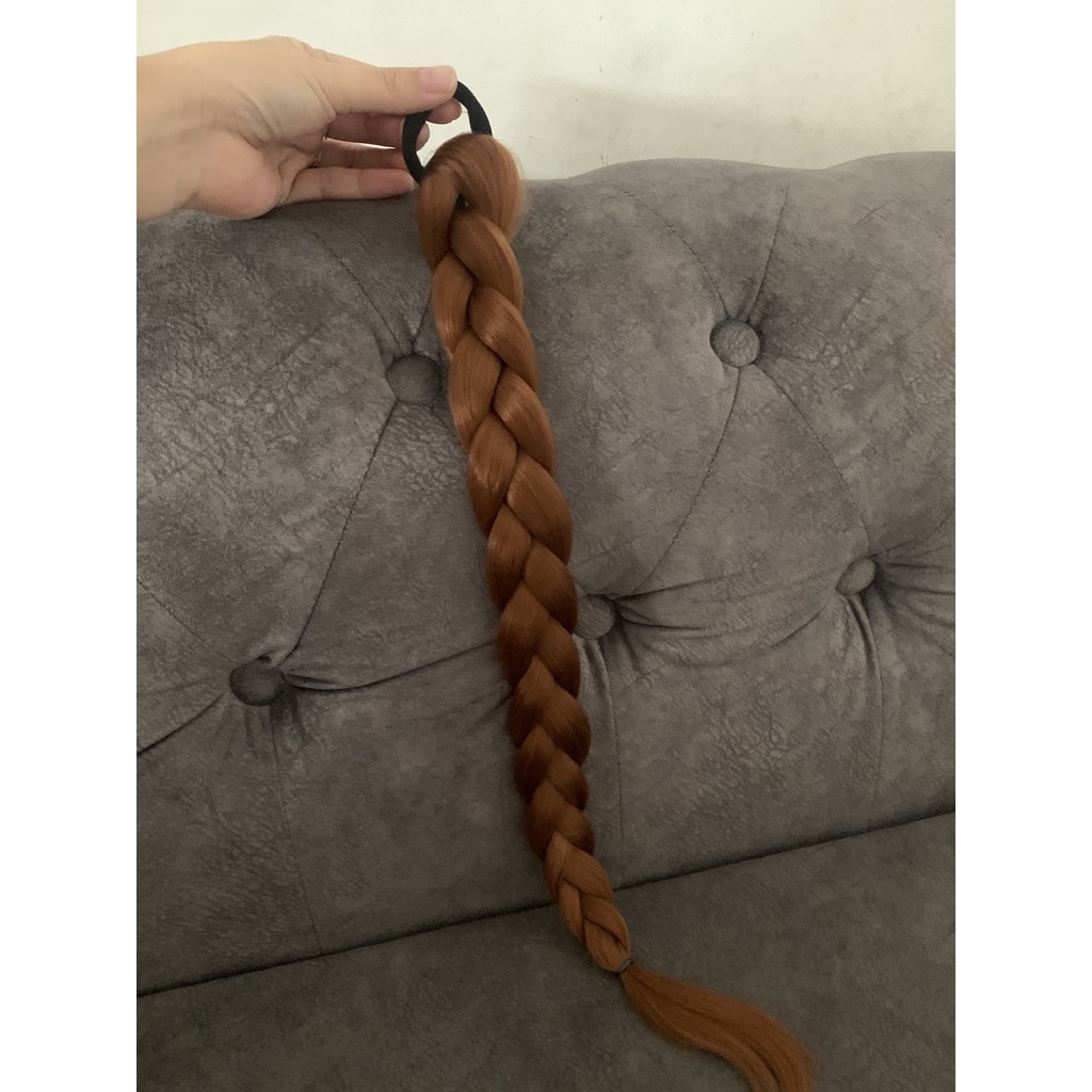 Tóc giả dây cột tóc tết bính 1 loại to, Mã 09