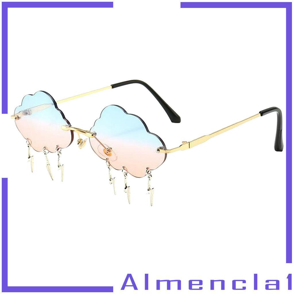 Kính Mát Hình Đám Mây Có Dây Tua Rua