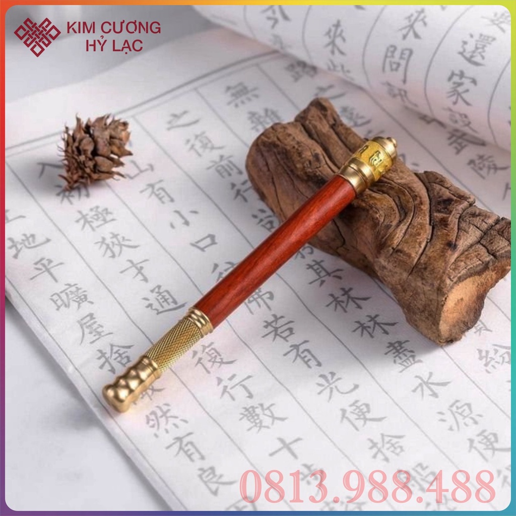 Kinh Luân Cầm Tay Tây Tạng- Bút Kinh Luân [Kim Cương Hỷ Lạc] Xoay Được Đầu Bút
